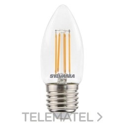 Lámpara ToLEDo RT Candle V5 CL DIM 470LM 827 E27 SL 4,5W con referencia 0029366 de la marca SYLVANIA.