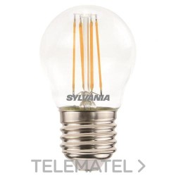 Lámpara ToLEDo RT Ball V5 CL 470LM 827 E27 SL 4,5W con referencia 0029503 de la marca SYLVANIA.
