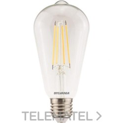 Lámpara ToLEDo RT ST64 V5 CL DIM 806LM 827 E27 SL 7W con referencia 0029309 de la marca SYLVANIA.