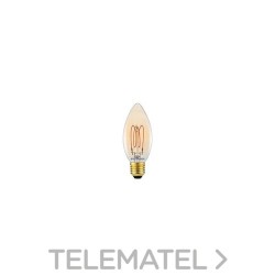Lámpara LED ToLEDo Vintage Vela 3,5W 250lm 820 E14 regulable con referencia 0030150 de la marca SYLVANIA.