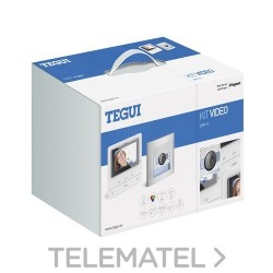 Kit vídeo 1 vivienda 2 hilos, placa SFERA NEW y monitor manos libres CLASSE 100 básico con referencia 379111 de la marca TEGUI