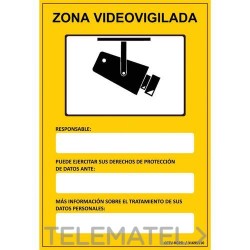 Cartel homologado CCTV-RGPD con referencia 31695110 de la marca GOLMAR.
