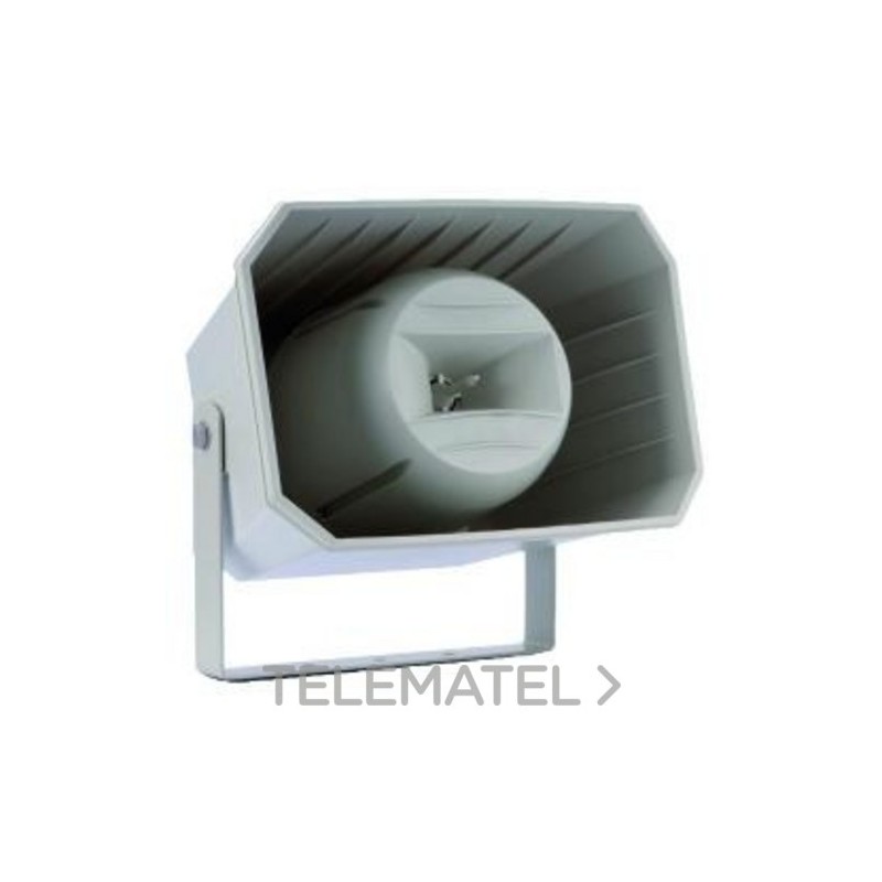 Altavoz exponencial rectangular 50W 100V ABS blanco con referencia HPX50T de la marca SONELCO.