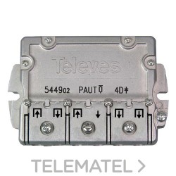 Repartidor 4 direcciones ICT PAU con referencia 544902 de la marca TELEVES.