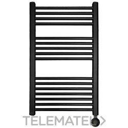 Toallero eléctrico de baño analógico con regulación de temperatura TN-300 negro con referencia 50100048 de la marca ELNUR GA