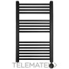 Toallero eléctrico de baño analógico con regulación de temperatura TN-300 negro con referencia 50100048 de la marca ELNUR GA