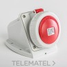 Base mural estanca IP67 3 polos + neutro + toma tierra 380V 16A 6h de color rojo con referencia 03823 de la marca IDE.