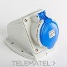 Base mural recta IP44 2 polos + tierra 380V 32A 9h de color rojo con referencia 03324 de la marca IDE.