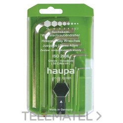 JUEGO LLAVES ALLEN con referencia 100585 de la marca HAUPA.