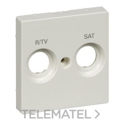 Tapa R/TV-SAT ELEGANCE/AQUADESIGN blanco con referencia MTN299819 de la marca SCHNEIDER ELECTRIC.