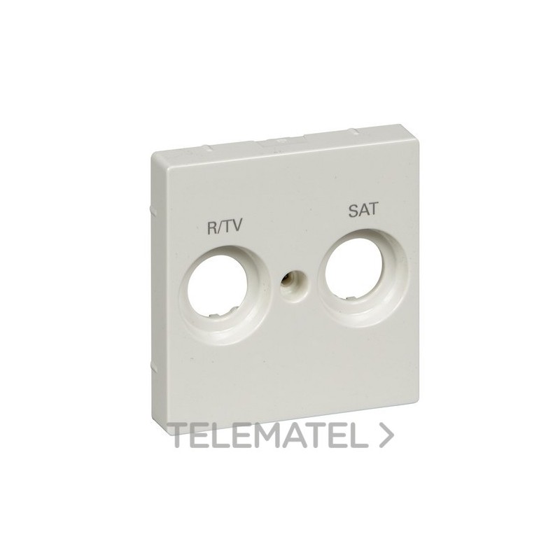Tapa R/TV-SAT ELEGANCE/AQUADESIGN blanco con referencia MTN299819 de la marca SCHNEIDER ELECTRIC.
