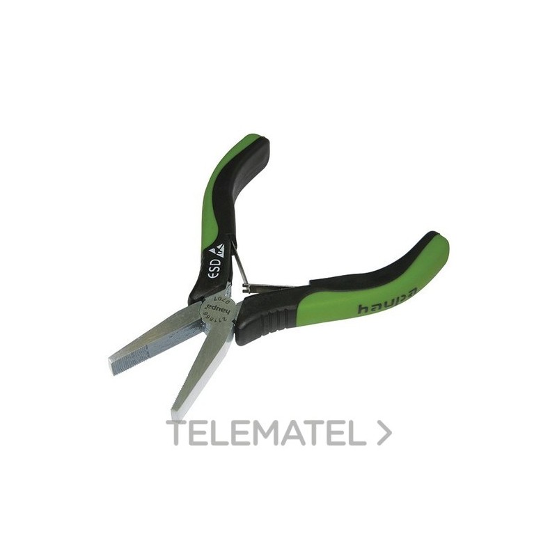 ALICATE ESD BOCA PLANA 130mm con referencia 211866 de la marca HAUPA.