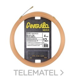 Pasacables ANGUILA MAX PURE 4mm nylon salmón 12m con referencia 15240012 de la marca ANGUILA.
