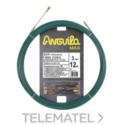Pasacables ANGUILA MAX 3mm fibra de vidrio / nylon 12m verde con referencia 35030012 de la marca ANGUILA.