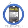 Trenza triple poliéster ANGUILA MAX diámetro 4,5mm 22m con nuevos terminales diámetro 5mm fijos con lazo, color azul con refe