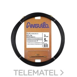 Pasacables intercambiable nylon 3mm 5m negro con referencia 12103005 de la marca ANGUILA.
