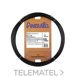 Pasacables intercambiable nylon 3mm 10m negro con referencia 12103010 de la marca ANGUILA.