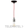 Set cordón téxtil rojo+gris con referencia 987577 de la marca LAES.