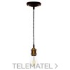 Set cordón téxtil negro+bronce con referencia 987584 de la marca LAES.