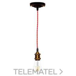 Set cordón téxtil rojo+bronce con referencia 987607 de la marca LAES.