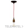 Set cordón téxtil rojo+bronce con referencia 987607 de la marca LAES.