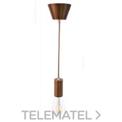 Lámpara colgante 60W aluminio cobre con referencia 987706 de la marca LAES.