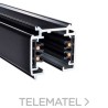 Carril trifásico superficie 1m negro (PW) con referencia 200027 de la marca LAES.