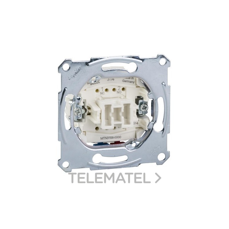 Pulsador conmutador 10A 250V con referencia MTN3156-0000 de la marca SCHNEIDER ELECTRIC.