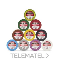 Cinta adhesiva de PVC NÚÑEZ-12 33x19x0,15 rojo para aplicaciones eléctricas con referencia 5108 de la marca PLYMOUTH.