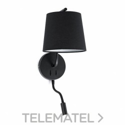 Aplique BERNI lector E27 20W LED 3W negro con referencia 29330 de la marca FARO.