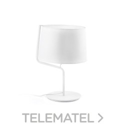 Luminaria sobremesa BERNI E27 20W blanco con referencia 29332 de la marca FARO.
