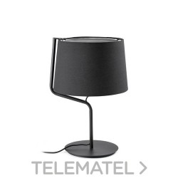 Luminaria sobremesa BERNI E27 20W negro con referencia 29333 de la marca FARO.