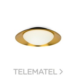 Plafón SIDE diámetro 390 15W 3000K negro/cobre con referencia 62143 de la marca FARO.