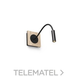 Aplique MOOD lector 2W 3000K negro/madera con referencia 20060 de la marca FARO.