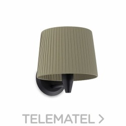 Aplique SAMBA negro encintada E27 215x160 verde con referencia 64307-37 de la marca FARO.