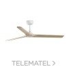 Luminaria ventilador HEYWOOD diámetro 1320mm 3 palas madera clara blanco con referencia 33810 de la marca FARO.