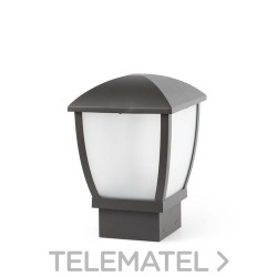 Luminaria sobremuro WILMA 1xE27 100W aluminio gris oscuro con referencia 75001 de la marca FARO.
