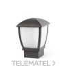 Luminaria sobremuro WILMA 1xE27 100W aluminio gris oscuro con referencia 75001 de la marca FARO.