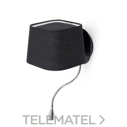 Aplique SWEET con lector LED E27 60W negro con referencia 29951 de la marca FARO.