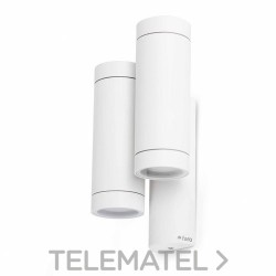 Aplique exterior STEPS DOBLE GU10 35W blanco con referencia 75502 de la marca FARO.