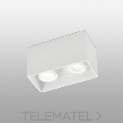 Plafón TECTO GU10 50W blanco con referencia 63272 de la marca FARO.