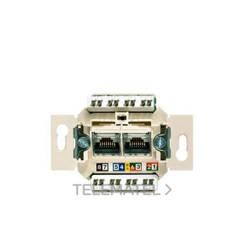 Toma doble RJ45 Cat.6E UTP-Rutenbeck con referencia 5TG20272 de la marca BJC.