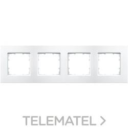Marco cuádruple Delta miro en blanco polar con referencia 5TG11140WH de la marca BJC.
