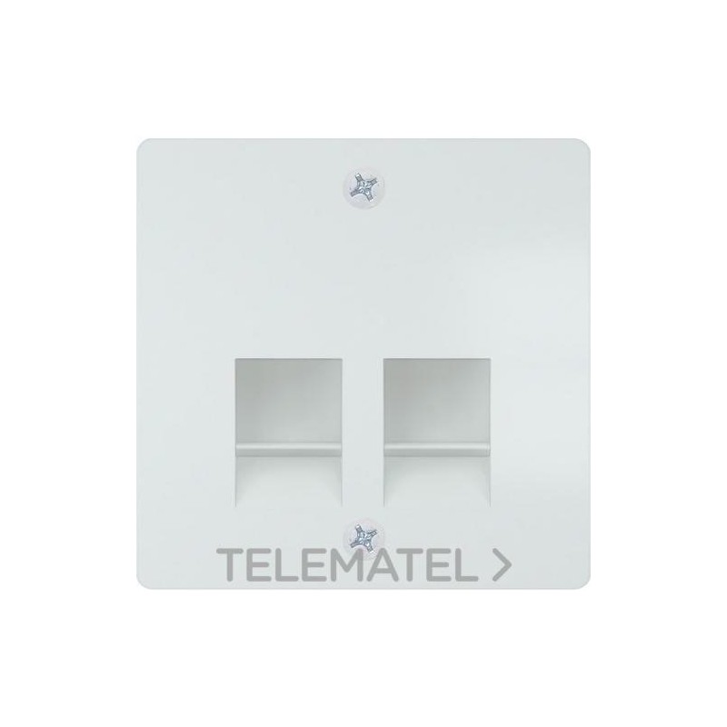 Tapa conector multimedia TAE Miro en blanco polar con referencia 5TG25632WH de la marca BJC.