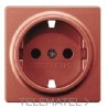 Tapa Schuko Miro protección infantil en rojo con referencia 5UH10732RD de la marca BJC.