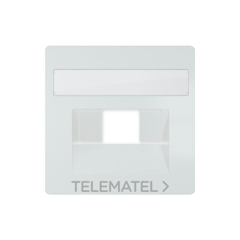 Tapa Miro protección etiqueta rojo Rutenbeck en blanco polar con referencia 5TG25460WH de la marca BJC.