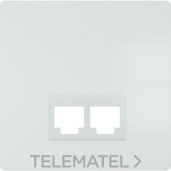 Tapa toma doble RJ-19682-1 Miro en blanco polar con referencia 5TG20782WH02 de la marca BJC.