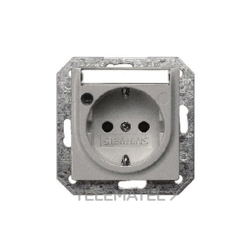 Tapa Schuko Miro protección etiqueta en aluminio con indicador de servicio con referencia 5UH10732AM11 de la marca BJC.