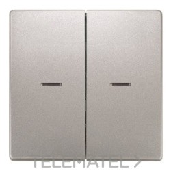 Tecla doble style difusor en platino con referencia 5TG72701PM01 de la marca BJC.