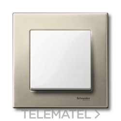 Marco Metal M-ELEGANCE con 1 elemento titanio con referencia MTN403105 de la marca SCHNEIDER ELECTRIC.